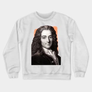 French Writer Voltaire illustration Crewneck Sweatshirt